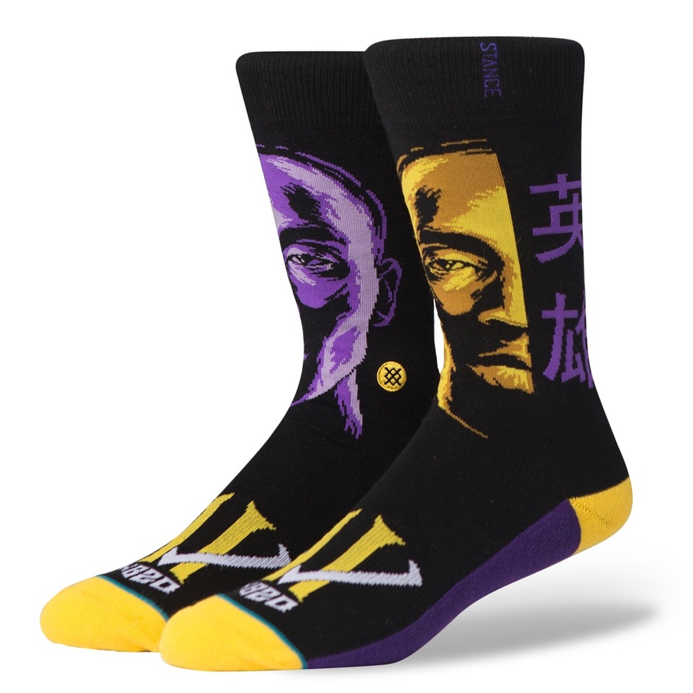 STANCE Kobe Bryant Faces Men's Socks LARGE - 9-12